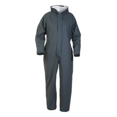 Image of Salesbury Hydrosoft Waterproof Coverall Olive Green Large