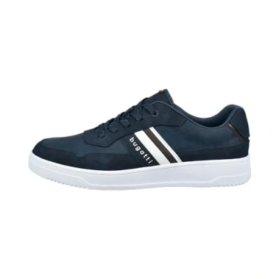 Image of bugatti Men&#039;s Cleaner Capsole Sneaker mit Logo an der Seite, darkblue, 9.5 UK