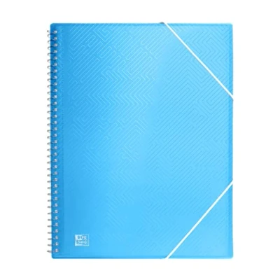 Image of Oxford, A4 Plastic Case Binder, 30 Transparent Covers, Blue