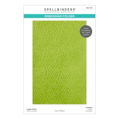 Image of Spellbinders SES 059 Leafy Helix Embossing Folder from The Propagation Garden Collection by Annie Williams