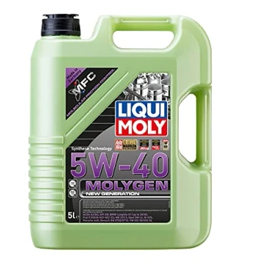 Image of WOL Fully Synthetic Motor Oil Liqui Moly Molygen Additive 5W 40 New Generation 8536 Low Friction Engine Viscosity 5 L