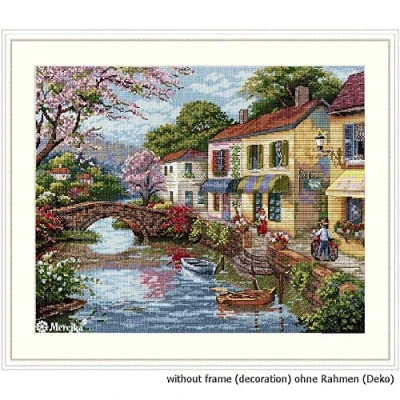 Image of Merejka Cross Stitch Set, Multicoloured, 30x38 cm