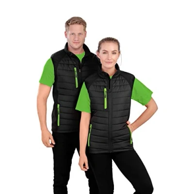 Image of Result Black Compass Softshell Gilet, Black/Black, Medium. R238X