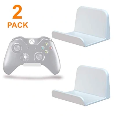 Image of sciuU Wall Mount Stand Holder for Game Controller/Headphones, [2 Pack]Adhesive 3M Hangers, Universal Hook Accessories Gamepad of Xbox One/series S X / PS5 PS4 No Screws