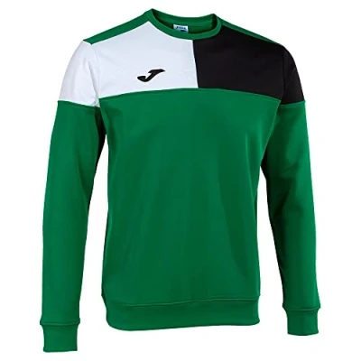 Image of Joma Men&#039;s Crew V Sweatshirt, Green, Black, White, XXL