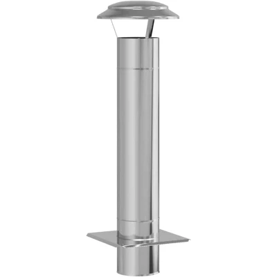 Image of vidaXL Chimney Extension Silver 25 x 82 cm Stainless Steel