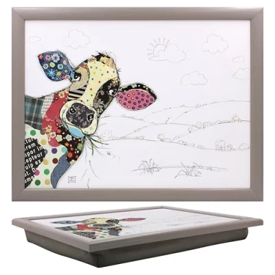 Image of Bug Art &quot;Connie&quot; Cow Lap Tray