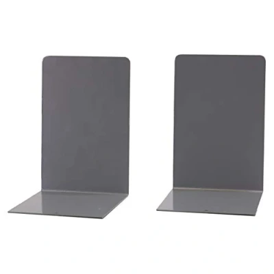 Image of Simonrack Grey Pack 2 Metallic Bookends 160x120x120, Metal, Small