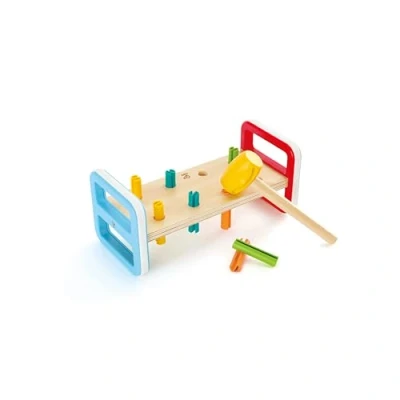 Image of Hape E0506 Rainbow Pounder Colourful Wooden Toy for Toddlers