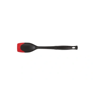 Image of Le Creuset Professional Silicone Edge Spoon, Silicone/Nylon, Cerise, 93100200060008