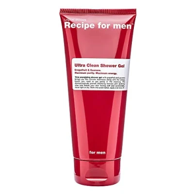 Image of Recipe For Men Ultra Clean Shower Gel Aloe Vera &amp; Grapefruit Keeps You Fresh 200 ML