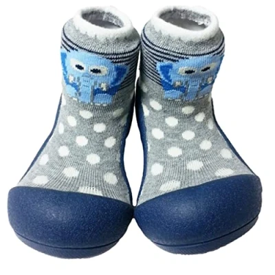Image of Attipas Zoo Blue Size S Barefoot Orthopedic Shoes Kids Infants Non Slip Soles