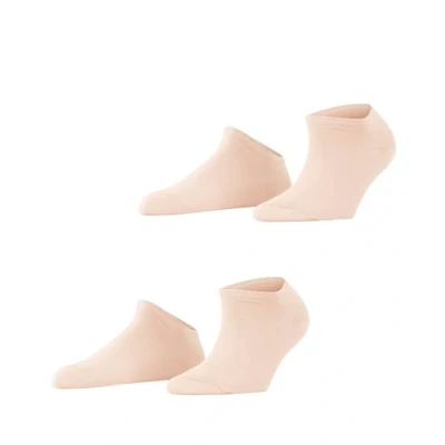 Image of ESPRIT Women&#039;s Uni 2 Pack W SN Cotton Low Cut Plain Pairs Trainer Socks, Pink (Orchid 8985), 5.5 8
