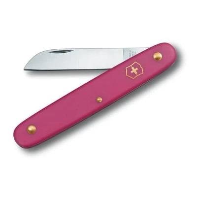 Image of Victorinox Garden Floral Knife, Swiss Made, Straight Blade, Stainless Steel, Purple