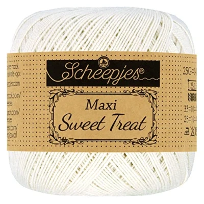 Image of Scheepjes Maxi Sweet Treat 105 Bridal White Yarn 10x25g