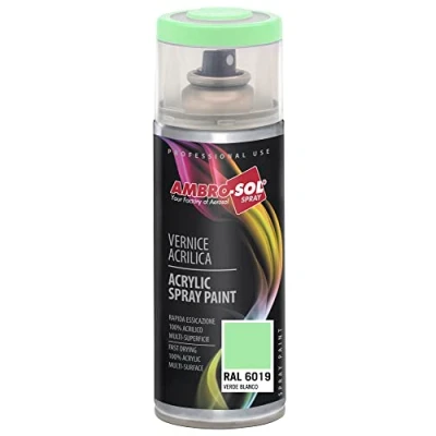 Image of Ambro Sol V4006019 Multipurpose Acrylic Enamel Spray Paint, White Green, 400 ml