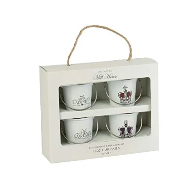 Image of His Lordship &amp; Her Ladyship Egg Cups Set Of 4
