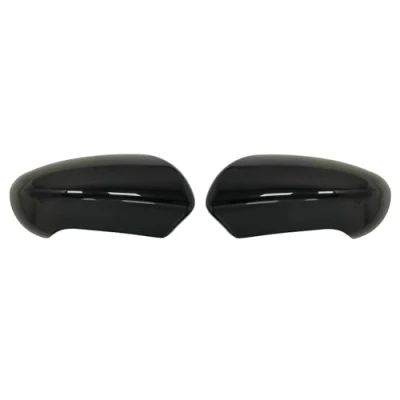 Image of KYYET Fits for Nissan Qashqai J10 2007 2014 Left &amp; Right Side Wing Mirror Cover Casing Cap Gloss Black