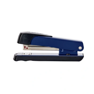 Image of Rexel Meteor Half Strip Stapler, 20 Sheet Capacity, Uses 264/6 and 26/6 Staples, Metal Body, Blue, 2100020