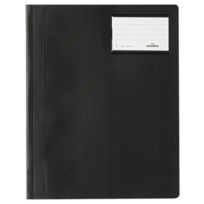 Image of Durable 250007 Slip Folder, A4 Extra Wide (Pack of 25) Black