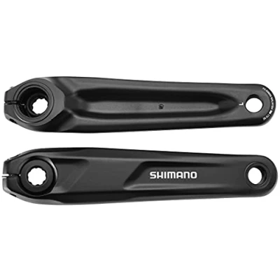 Image of Shimano STEPS FC EM600 crank arm set, 170 mm, without chainguard,Black