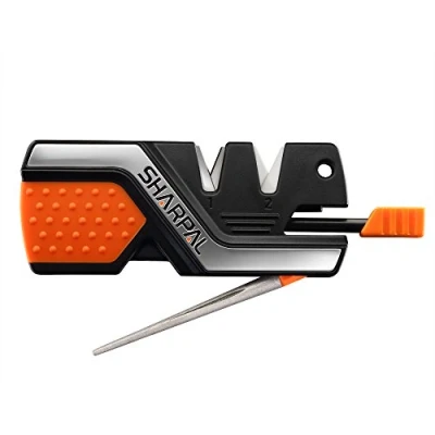 Image of SHARPAL 101N 6 In 1 Pocket Knife Sharpener and Survival Tool, with Fire Starter, Whistle Diamond Sharpening Rod, Quickly Restore Hone Straight Serrated Blade