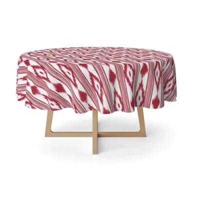 Image of Martina Home Resin Tablecloth Red Islands 140 Round