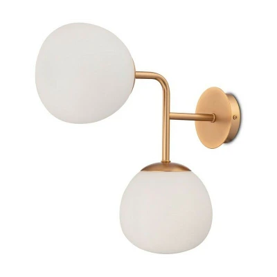 Image of Erich Wall Lamp Brass, 2 Light, E14