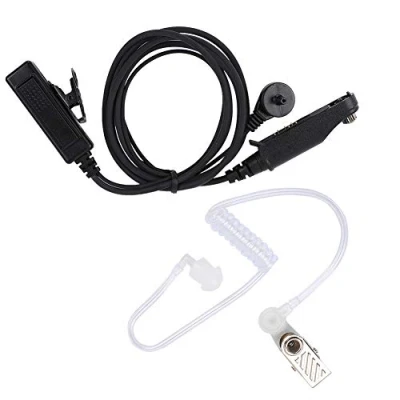 Image of VBESTLIFE Headset for Two way Radio, Comfortable Earplugs Air Conduction Earpiece Walkie Talkie Headphone with PTT Button Baofeng UV 9R