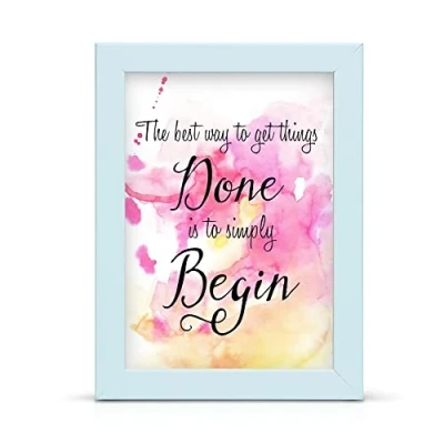 Image of Convenient2you 19x13 Inch White wood wooden effects poster size picture/photo frame for wall mount