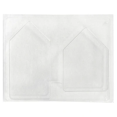 Image of Rayher 36059000 House Shaped Casting Mould for Concrete Crafts, Tray with Two Plastic Shapes Moulding, Small and Large in the Sizes 13.5 x 9.5 cm 16.5 8.5