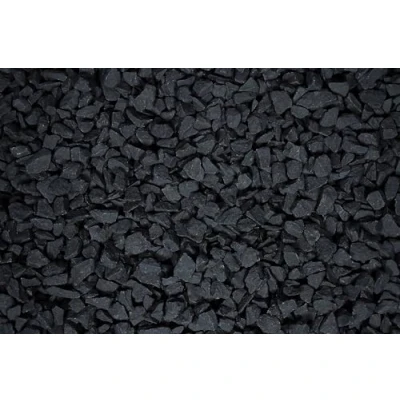 Image of Coloured Stones For Gardens, Graves, Plant Pots, Decorative Stones, Garden Pebbles, Ideal Features, UV Stable Safe Colour Coating 14kg 15kg (Jet Black)