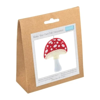Image of Trimits Felt Decoration Kits, 8.5 x 12cm, Toadstool