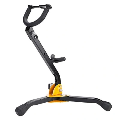 Image of Saxophone Mount, Support Tenor Tripod Stand Sax Foldable for Curved Alto/Tenor