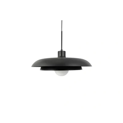 Image of Dyberg Larsen hanging light Ava, black, metal, Ø 44 cm