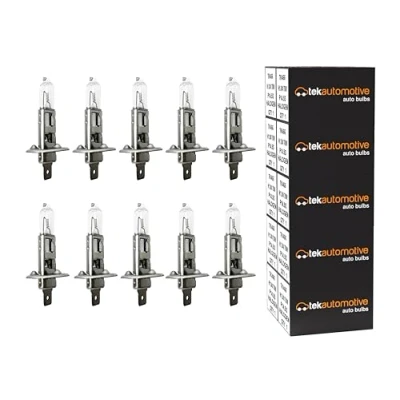 Image of Tek Automotive H1 466 Truck Lorry Bulbs Halogen Headlight Headlamp Cornering Fog Light 24V 70W P14.5 Pack of 10