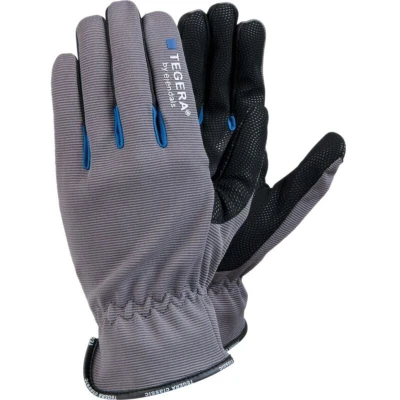 Image of Ejendals 414 Tegera Palm side Coated Grey/Black Gloves Size 11