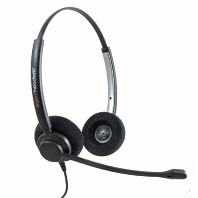 Image of Professional Double Ear Noise Cancelling Call Centre/Office Headset with 2.5mm adapter cable for Cisco SPA: 303, 501G, 502G, 504G, 508G, 509G, 525G 512G, 514G, 525G2