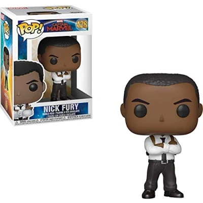 Image of Funko POP! Marvel: Captain Marvel Nick Fury Collectible Figure Collectable Vinyl Gift Idea Official Merchandise Toys for Kids &amp; Adults Movies Fans Model Collectors