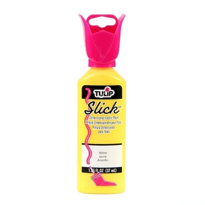Image of Tulip Dimensional Fabric Paint 1 1/4 Ounces Slick Yellow
