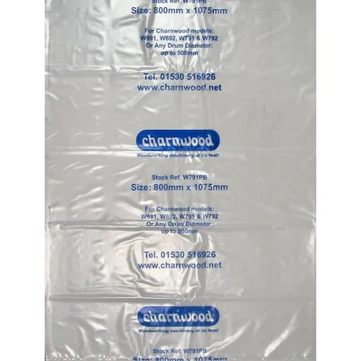 Image of CHARNWOOD W791PB Dust Extractor Collection Bags, Size 32&#039;&#039;x43&#039;&#039;, pk 10