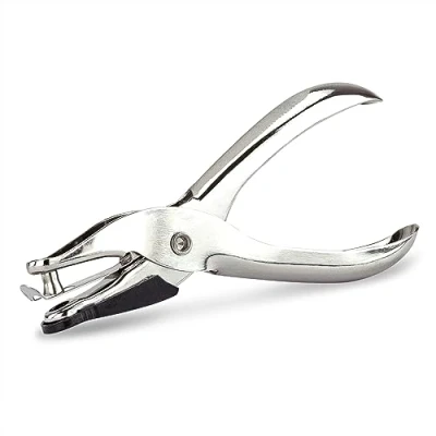 Image of Rapesco PF25A001 Single Hole Punch Model 25, 10 Sheet Capacity, Silver