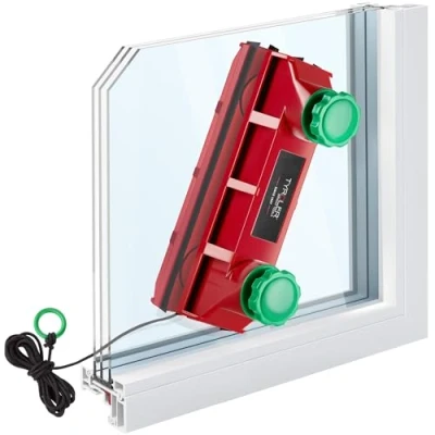 Image of Tyroler Glider D4 Magnetic Window Cleaner for Double Glazing Sided Tool Fits 2 40mm Thickness Adjustable Force Control Cleaning Equipment