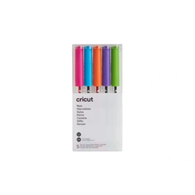 Image of Cricut 2007645 Extra Fine Point Set, Brights (5 ct), 5 Pack