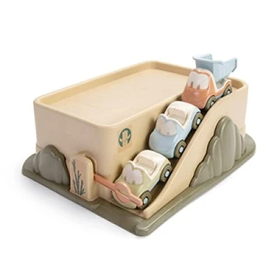 Image of Dantoy BIO Garage with 3 Cars, Multicolour, 34.79 x 27.8 16.9 cm