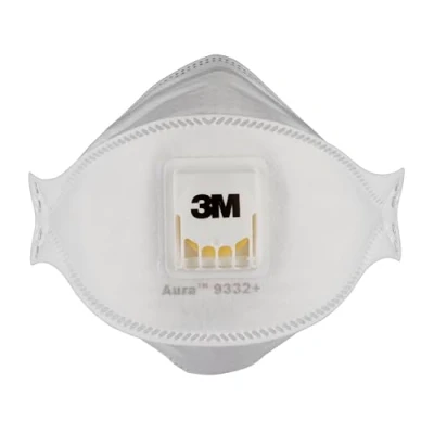 Image of 3M Aura Insulation and Hardwood Respirator 9332+, FFP3, valved, 10/PK