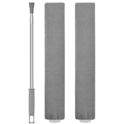 Image of Vicloon Extendable Gap Cleaning Duster, Reusable Retractable Dust Cleaner with Long Handle, Flexible Telescopic Brush, Microfiber Hand Duster Tool for Home Bedroom Kitchen Bathroom