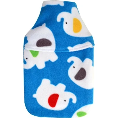 Image of Vagabond Bags 2 Litre Elephant Hot Water Bottle and Cover, Blue