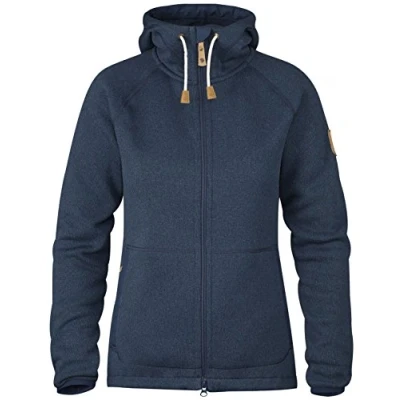 Image of Fjallraven Women&#039;s Övik Fleece Hoodie Sweatshirt, Blue, XL