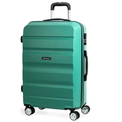 Image of ITACA Rigid Suitcase Medium Size ABS 65cm Hard Shell Lightweight 20kg with Combination Lock and Resistant Travel Suitcase, Acquamarine